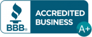 we are accredited business rated BBB A+